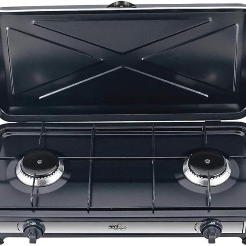 Hornillo Doble Fuego Camping Gas Regulable