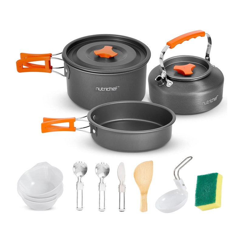 Set utensilios cocina camping